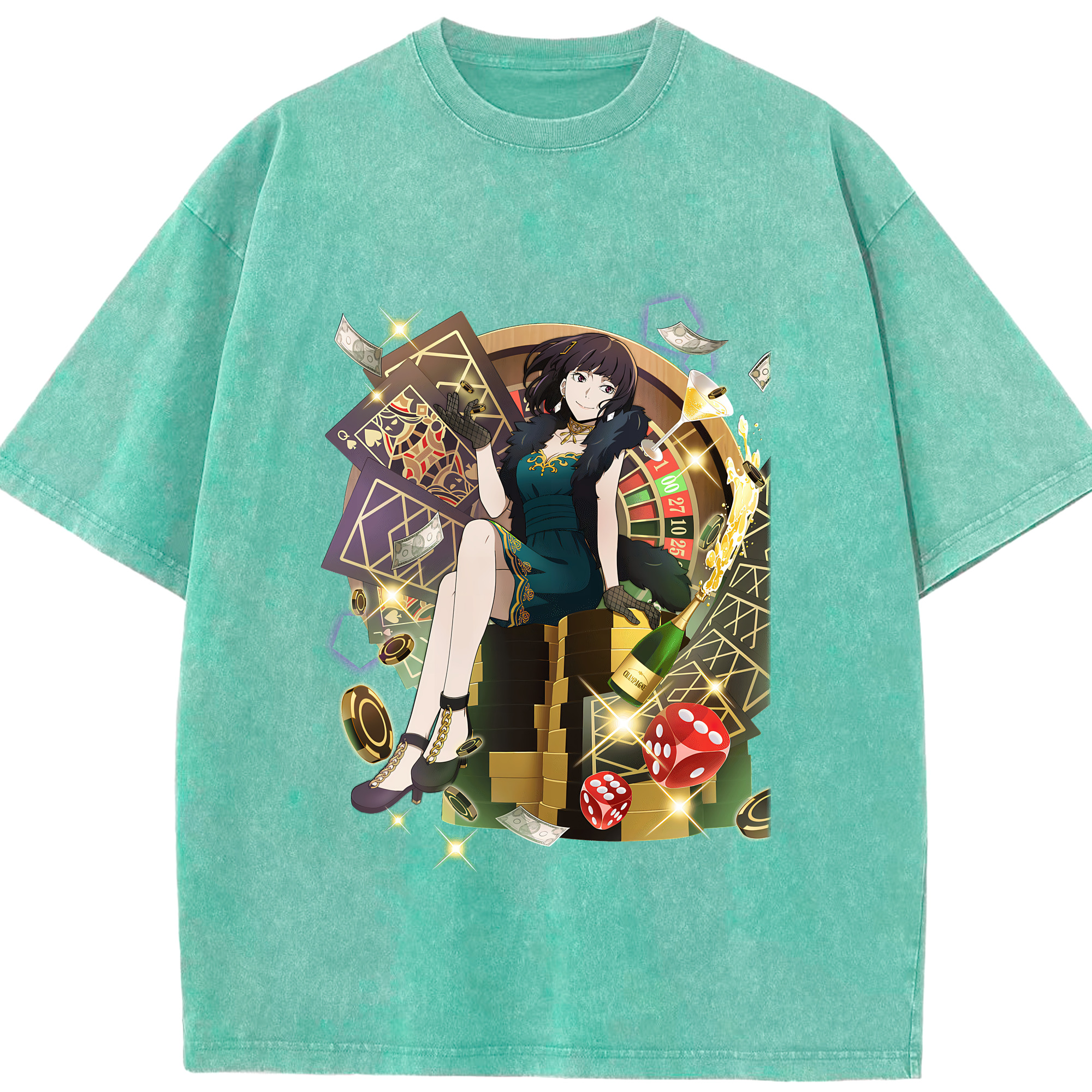 （画像用） 文豪ストレイドッグス Bungo Stray Dogs 綿100% ヴィンテージ風 半袖Tシャツ（フロントプリント）